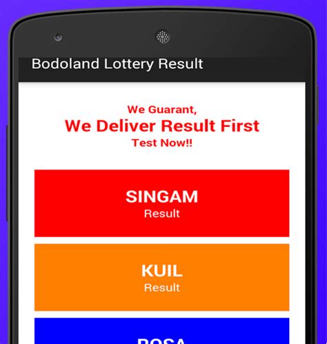 bodo lottery today result